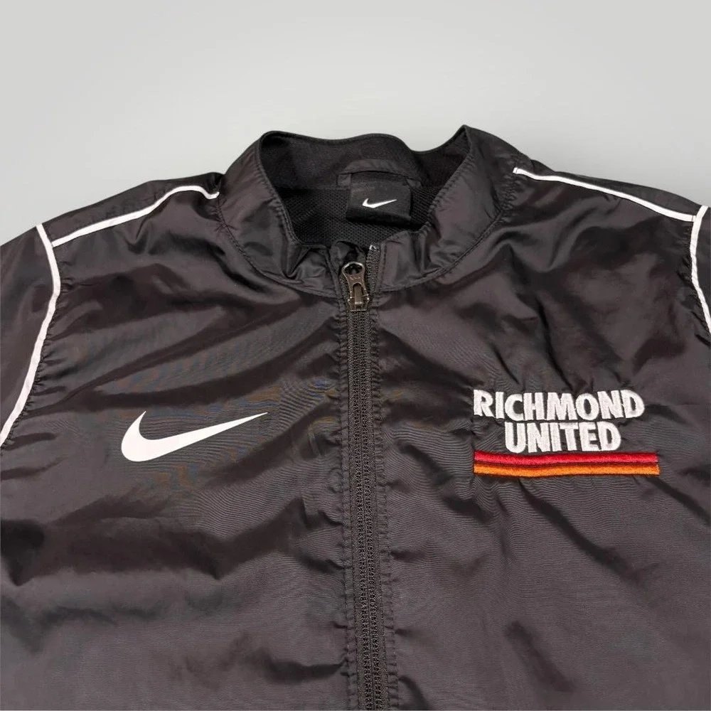 Richmond United Jacket YOUTH XL Black‎ Soccer Nike Full Zip Windbreaker Top